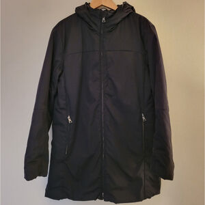 BANANA REPUBLIC Black Winter Hooded Parka Jacket | Size S